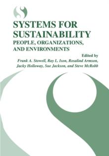 Systems for Sustainability : People, Organizations, and Environments