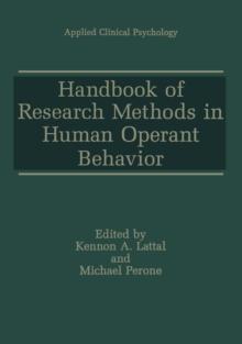 Handbook of Research Methods in Human Operant Behavior