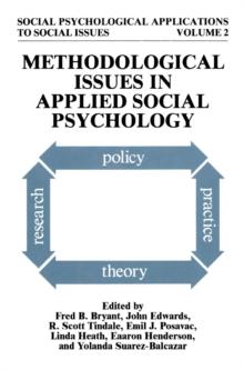 Methodological Issues in Applied Social Psychology