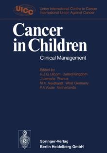 Cancer in Children : Clinical Management