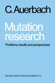 Mutation research : Problems, results and perspectives