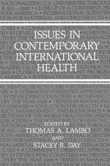 Issues in Contemporary International Health