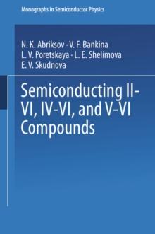 Semiconducting II-VI, IV-VI, and V-VI Compounds