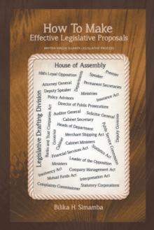 How to Make Effective Legislative Proposals : British Virgin Islands Legislative Process