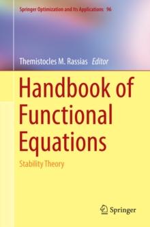 Handbook of Functional Equations : Stability Theory