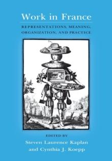 Work in France : Representations, Meaning, Organization, and Practice