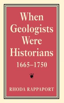 When Geologists Were Historians, 1665-1750