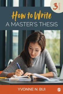 How to Write a Master's Thesis