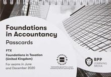 FIA Foundations in Taxation FTX FA2019 : Passcards