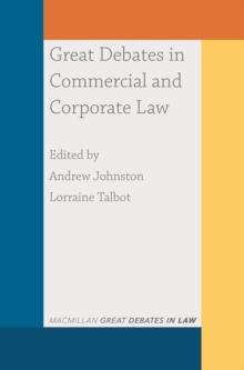 Great Debates in Commercial and Corporate Law