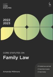 Core Statutes on Family Law 2022-23