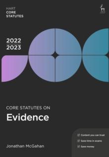 Core Statutes on Evidence 2022-23