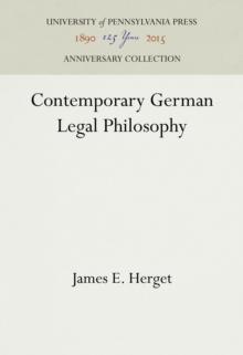 Contemporary German Legal Philosophy