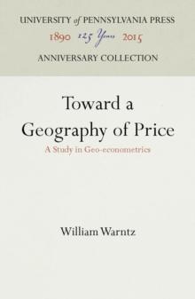 Toward a Geography of Price : A Study in Geo-econometrics