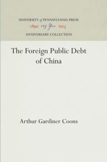 The Foreign Public Debt of China