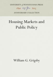 Housing Markets and Public Policy