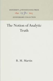 The Notion of Analytic Truth