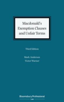 Macdonald's Exemption Clauses and Unfair Terms