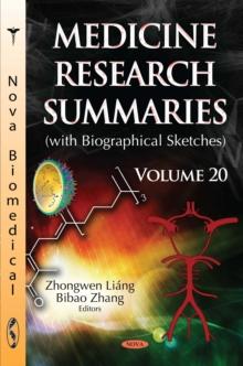 Medicine Research Summaries. Volume 20