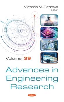 Advances in Engineering Research. Volume 39