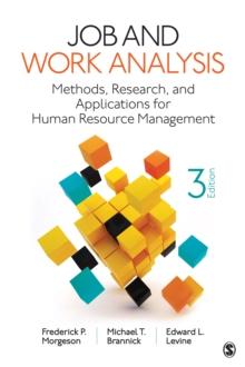 Job and Work Analysis : Methods, Research, and Applications for Human Resource Management