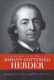 A Companion to the Works of Johann Gottfried Herder