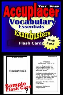 Accuplacer Test Prep Vocabulary Review--Exambusters Flash Cards--Workbook 3 of 3 : Accuplacer Exam Study Guide