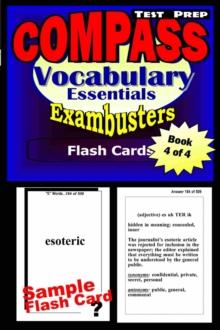 COMPASS Test Prep Essential Vocabulary--Exambusters Flash Cards--Workbook 4 of 4 : Compass Exam Study Guide