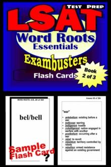 LSAT Test Prep Essential Word Roots--Exambusters Flash Cards--Workbook 2 of 3 : LSAT Exam Study Guide