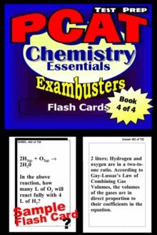 PCAT Test Prep Chemistry Review--Exambusters Flash Cards--Workbook 4 of 4 : PCAT Exam Study Guide