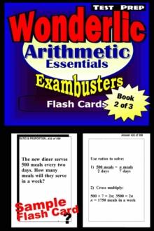 Wonderlic Test Prep Arithmetic Review--Exambusters Flash Cards--Workbook 2 of 3 : Wonderlic Exam Study Guide