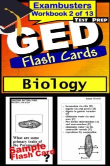 GED Test Prep Biology Review--Exambusters Flash Cards--Workbook 2 of 13 : GED Exam Study Guide