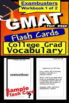 GMAT Test Prep Advanced Vocabulary Review--Exambusters Flash Cards--Workbook 1 of 2 : GMAT Exam Study Guide