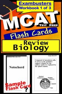 MCAT Test Prep Biology Review--Exambusters Flash Cards--Workbook 1 of 3 : MCAT Exam Study Guide