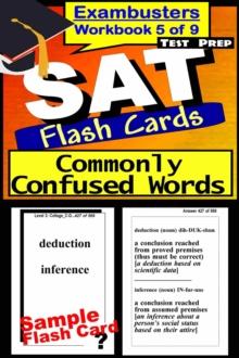 SAT Test Prep Commonly Confused Words Review--Exambusters Flash Cards--Workbook 5 of 9 : SAT Exam Study Guide