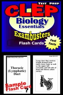 CLEP Biology Test Prep Review--Exambusters Flash Cards : CLEP Exam Study Guide