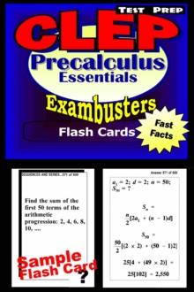 CLEP Precalculus Test Prep Review--Exambusters Flash Cards : CLEP Exam Study Guide