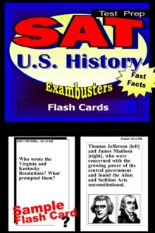 SAT US History Test Prep Review--Exambusters Flash Cards : SAT II Exam Study Guide