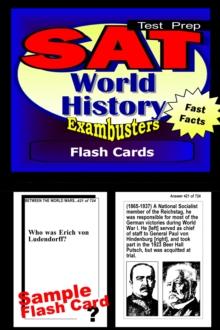 SAT World History Test Prep Review--Exambusters Flash Cards : SAT II Exam Study Guide