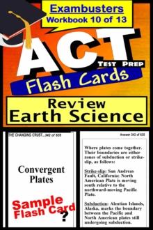 ACT Test Prep Earth Science Review--Exambusters Flash Cards--Workbook 10 of 13 : ACT Exam Study Guide