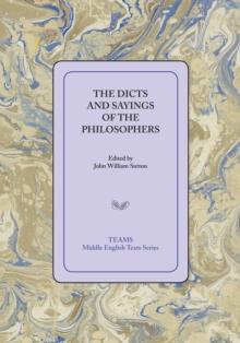 The Dicts and Sayings of the Philosophers