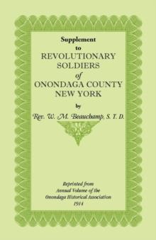 Supplement to Revolutionary Soldiers of Onondaga County, New York