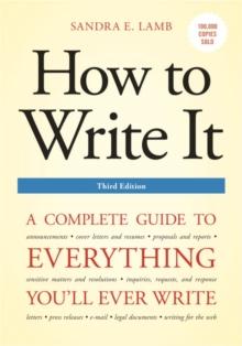 How to Write It, Third Edition