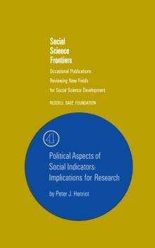 Political Aspects of Social Indicators : Implications for Research