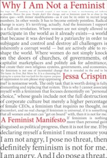 Why I Am Not a Feminist