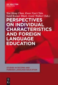 Perspectives on Individual Characteristics and Foreign Language Education