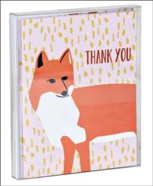 Foxy Thank You Notecard Set