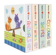 Babies Love Lift a Flap 4 book box set : Animals, Colours, First Words and Shapes