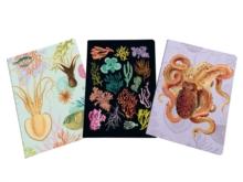 Art of Nature: Under the Sea Sewn Notebook Collection : Set of 3