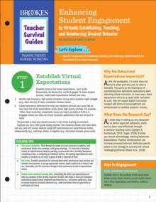 Enhancing Student Engagement by Virtually Establishing, Teaching, and Reinforcing Desired Behavior